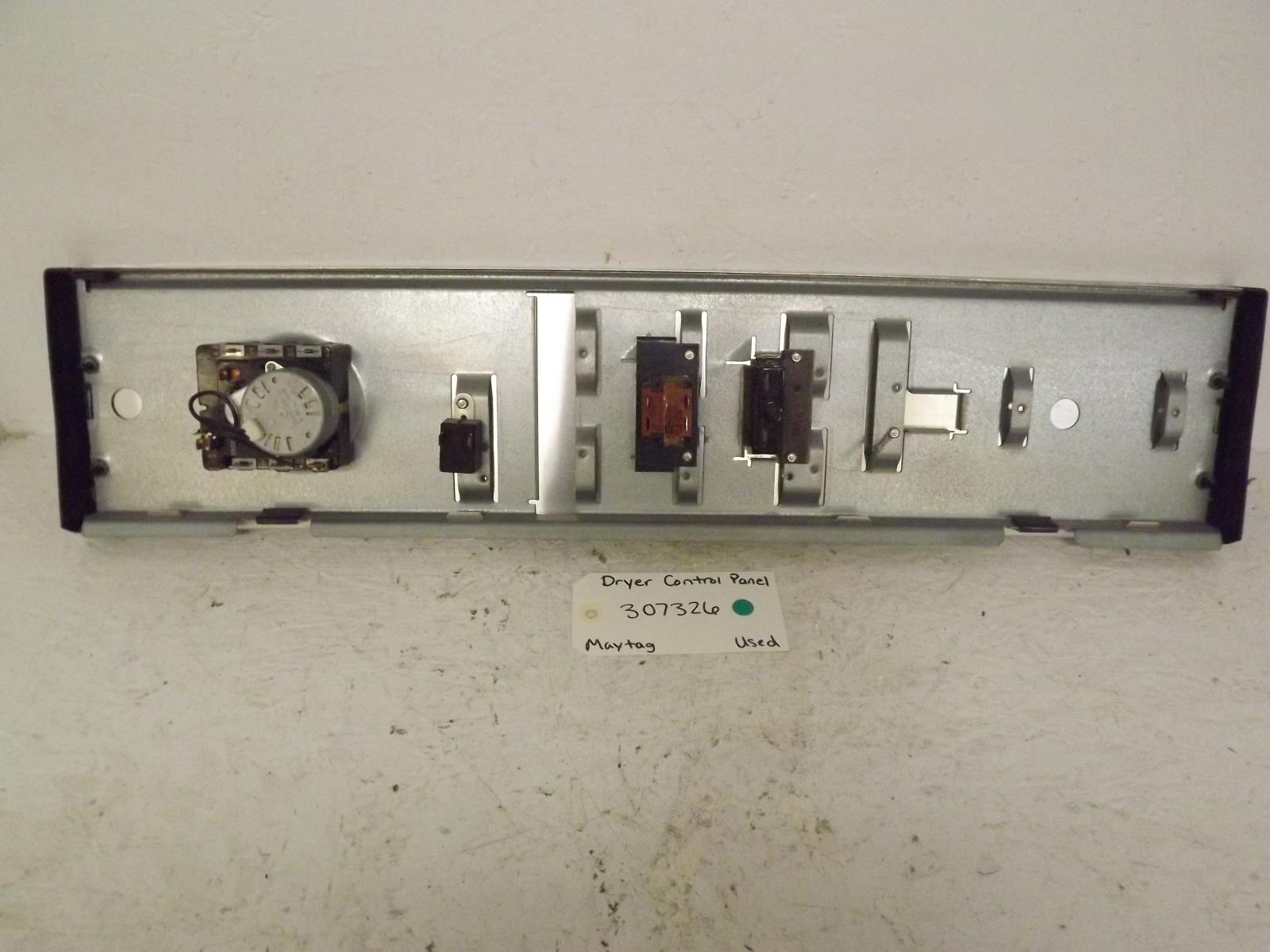 Maytag Dryer 307326 WP305448 Control Panel Used Maytag Dryer 307326 WP305448 Control Panel Used